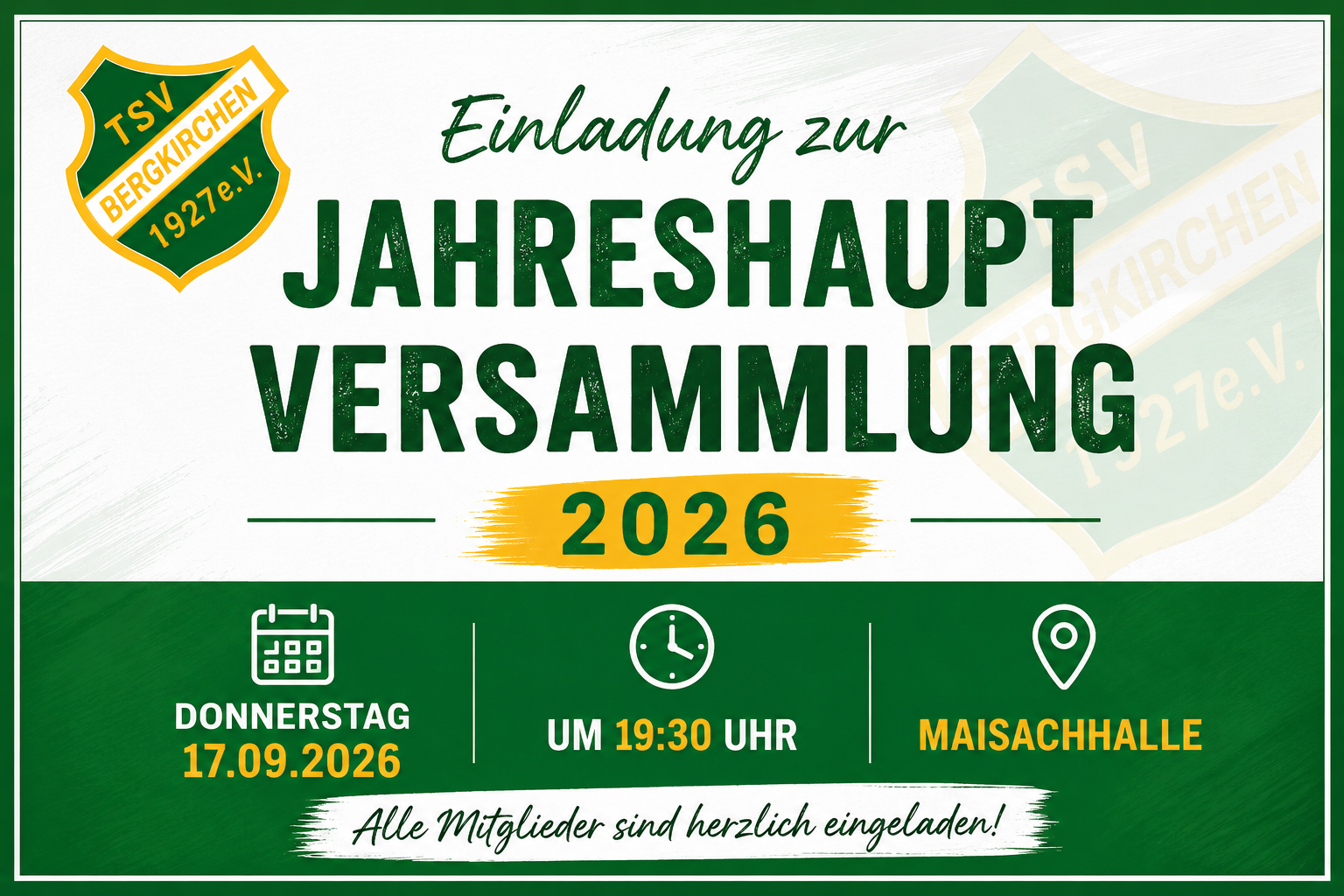 Jahreshaupt Versammlung 2026